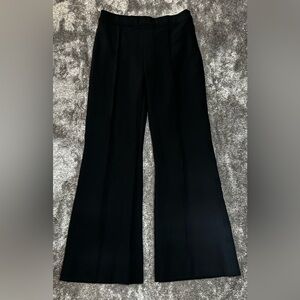 Spanx Black Flare Leg Pleated Pants